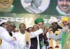 At Muslim rally, JD(S) seeks to cleanse itself of BJP taint